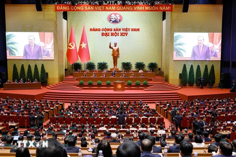 Đại hội đại biểu toàn quốc lần thứ XIV của Đảng. (Ảnh: TTXVN)