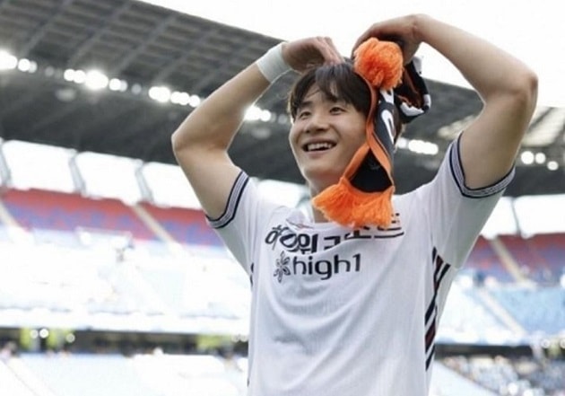 Trung vệ Shin Min-ha của U23 Hàn Quốc tại giải U23 châu Á 2026