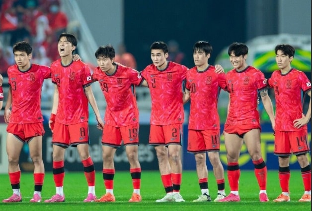 Dàn cầu thủ U23 Hàn Quốc sở hữu chiều cao lý tưởng trên 1,85m