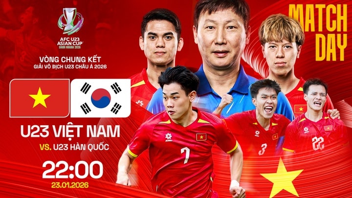 Trực tiếp U23 Việt Nam đấu với U23 Hàn Quốc trên VTV Cần Thơ