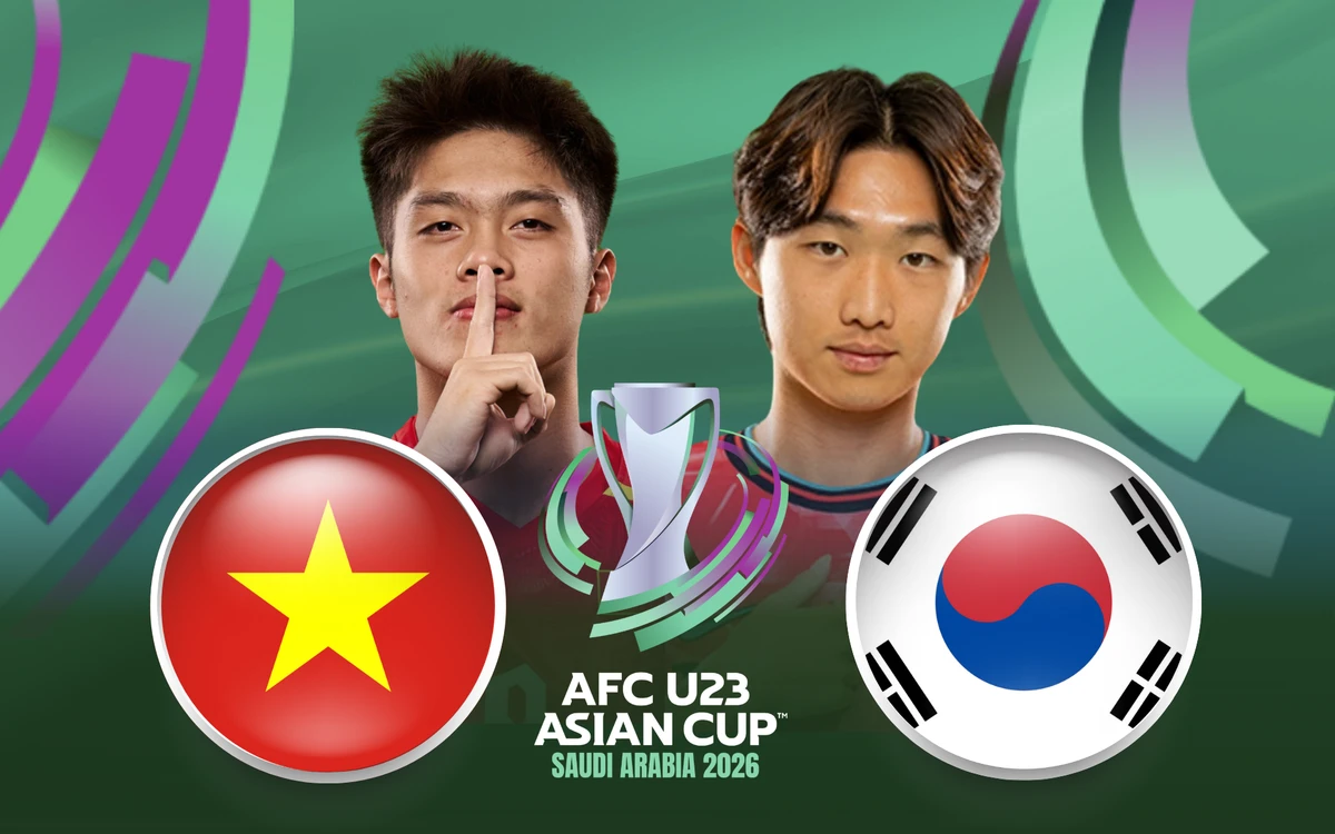 VTV2 VTVgo trực tiếp U23 Việt Nam vs U23 Hàn Quốc hôm nay 23/1/2026
