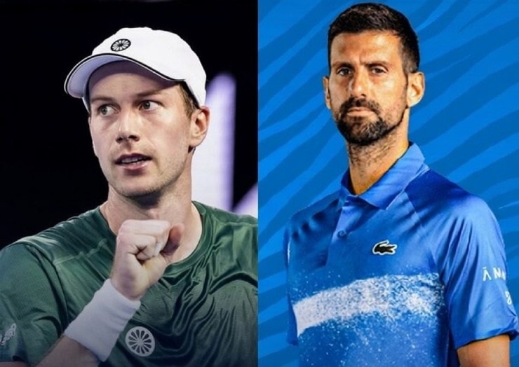 Djokovic đối đầu tay vợt Hà Lan Van De Zandschulp