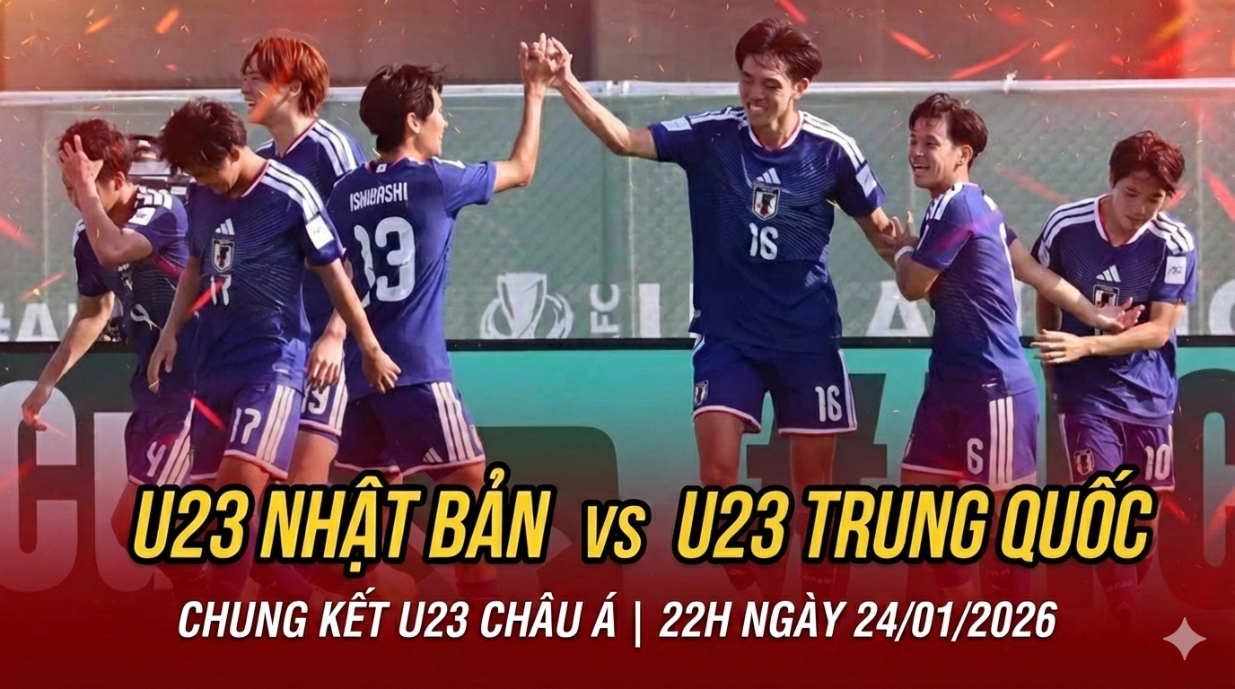 Link VTV2 VTV6 trực tiếp U23 Nhật Bản đấu với U23 Trung Quốc