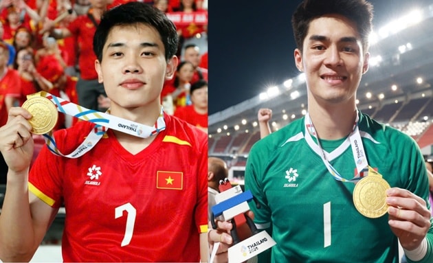 Đình Bắc và Trung Kiên hứa hẹn trở thành trụ cột ĐTQG trong tương lai.