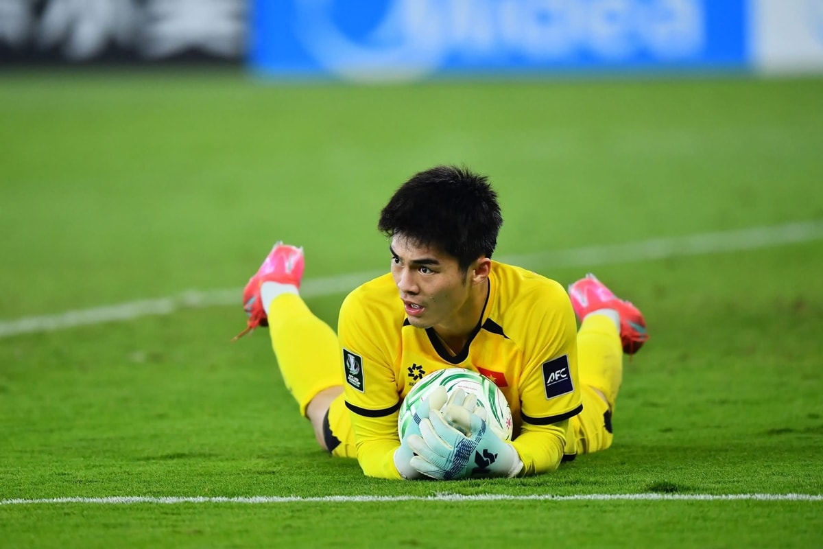 Thủ môn Trần Trung Kiên thi đấu nỗ lực tại VCK U23 châu Á 2026