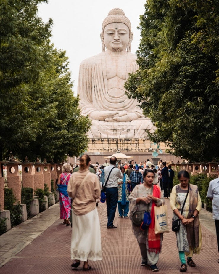 Toàn cảnh khu vực Cội Bồ Đề tại Bodh Gaya