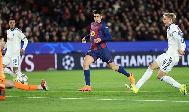 Barcelona để thủng lưới sớm trong trận đấu với Copenhagen tại Champions League