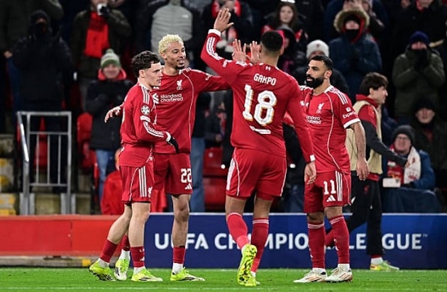 Liverpool chỉ còn đứng thứ 4 theo đánh giá của Opta.