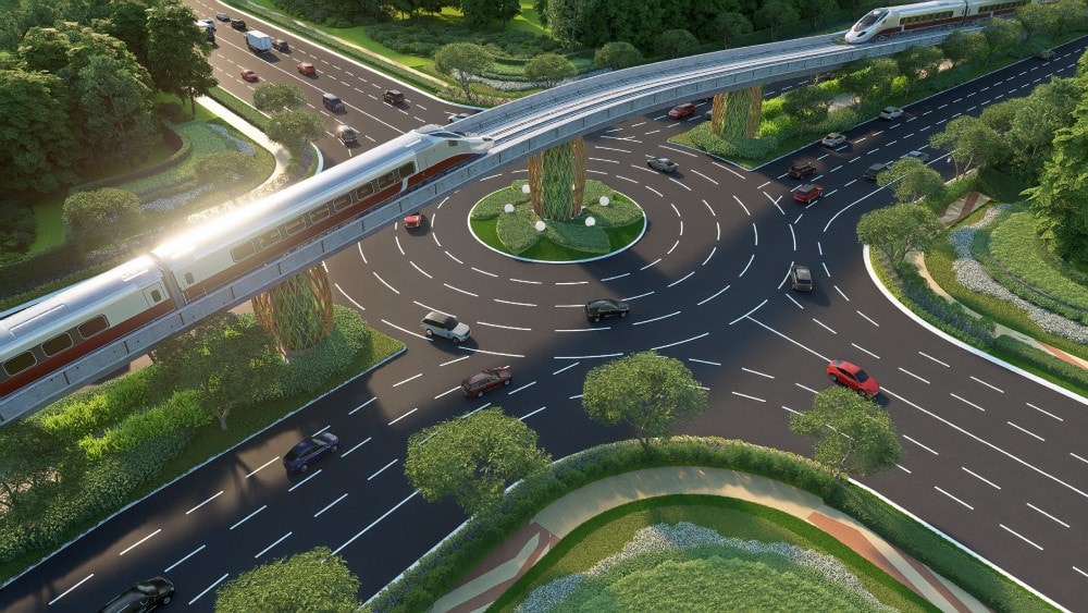 Tuyến LRT kết nối sân bay với trung tâm hội nghị APEC và khu Nam đảo