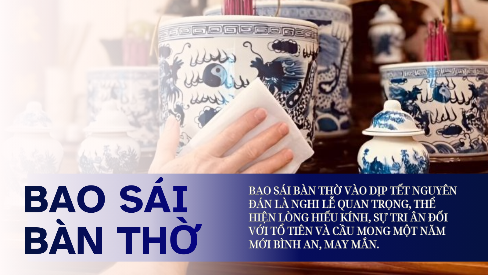 bao sái bàn thờ