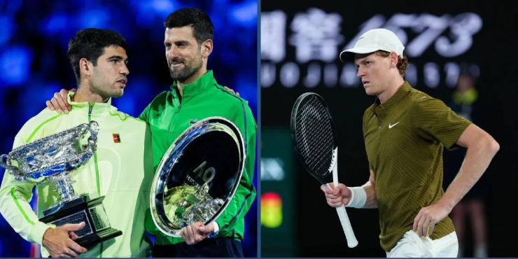 Sinner bị Alcaraz nới khoảng cách điểm, Djokovic lên hạng 3 ATP
