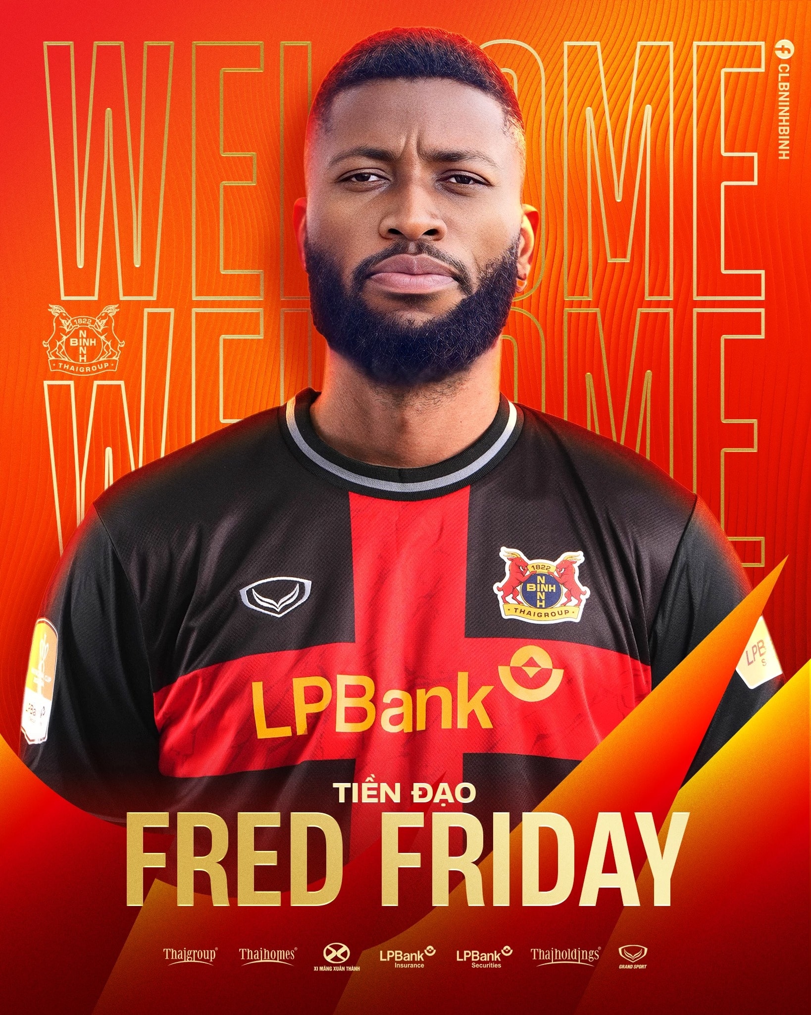 Ninh Bình FC kích hoạt bom tấn Fred Friday