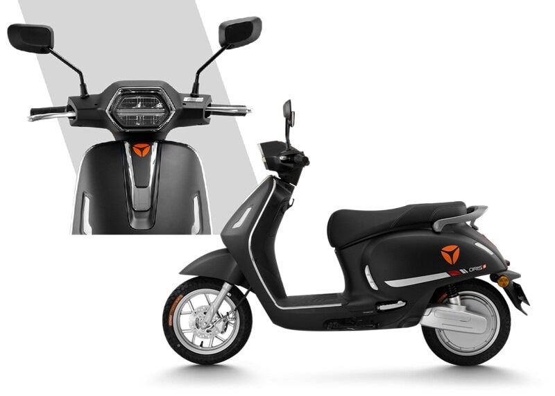 Xe máy điện Yadea Oris H với đèn pha lục giác cá tính