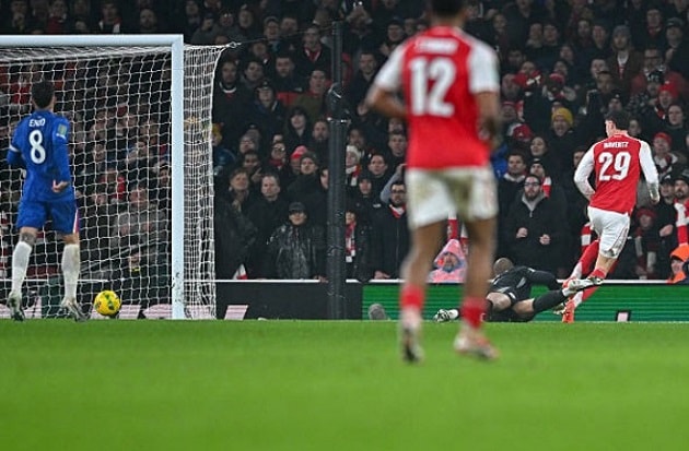 Havertz kết liễu Chelsea với bàn thắng ở phút giờ.