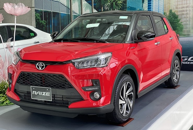 Toyota Raize với các tùy chọn màu sắc đa dạng tại thị trường Việt Nam