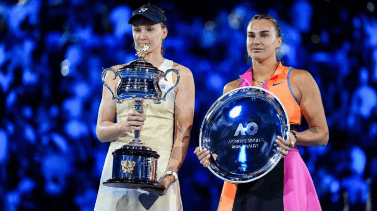 Aryna Sabalenka ăn mừng chiến thắng