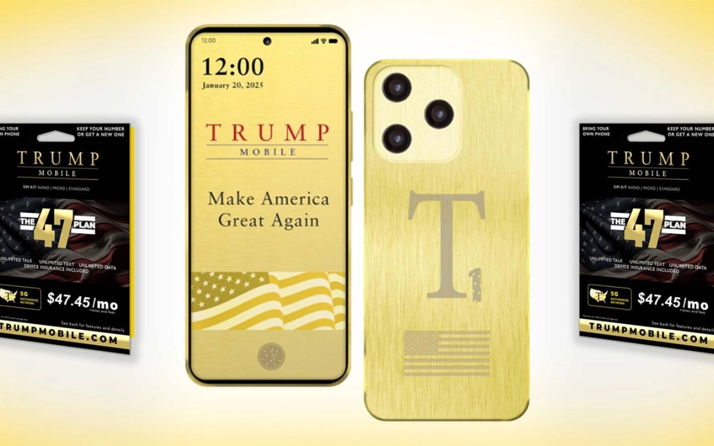 Điện thoại Trump T1 với thiết kế mới