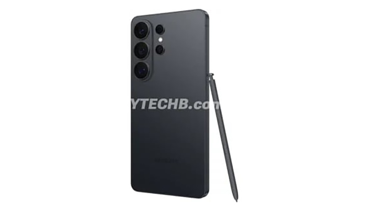 Cạnh bên của Galaxy S26 Ultra phiên bản màu đen