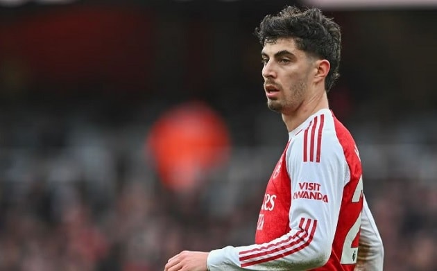 Kai Havertz dính chấn thương cơ bắp ngay khi đang đạt phong độ cao tại Arsenal.