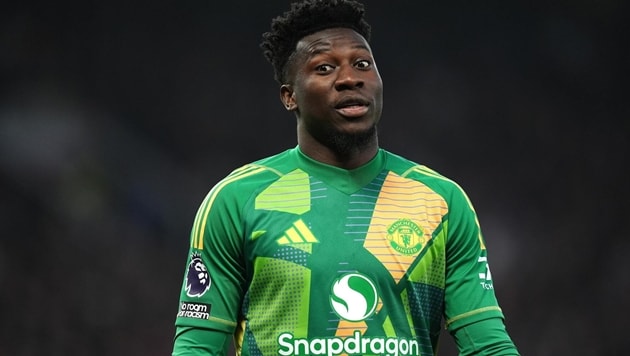 Thủ thành Andre Onana trong màu áo Manchester United