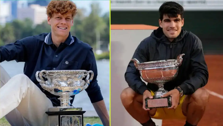 Sinner (bên trái) và Alcaraz (bên phải) đang giúp tennis tiếp tục được chú ý sau thời BIG 3