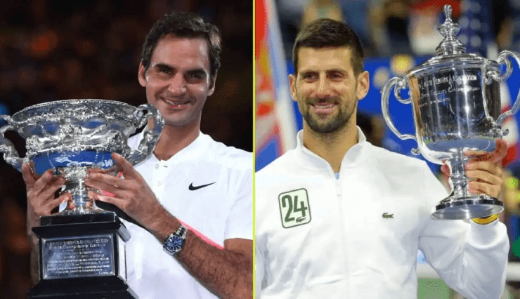 So sánh độ tuổi vô địch Grand Slam của Roger Federer và Novak Djokovic