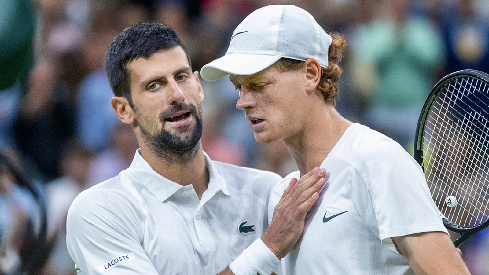 Jannik Sinner và Novak Djokovic tại bán kết Australian Open