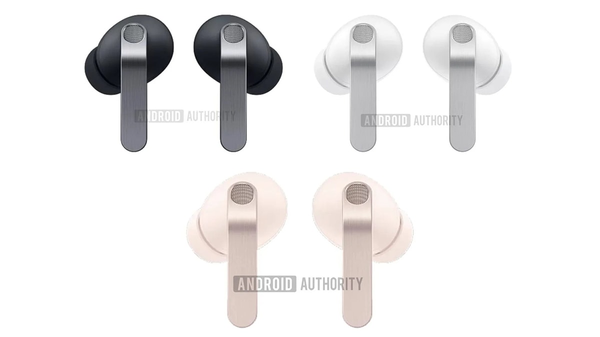 Các phiên bản màu sắc của dòng tai nghe Galaxy Buds 4 Pro sắp ra mắt