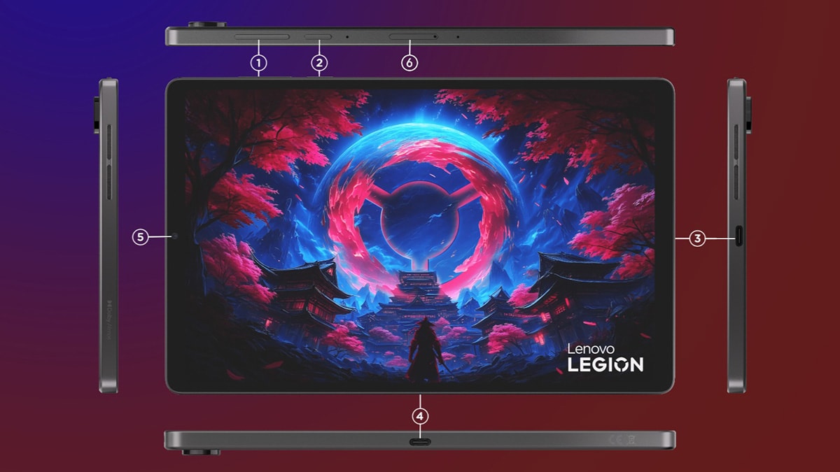 Các cổng kết nối trên Lenovo Legion Tab Gen 5