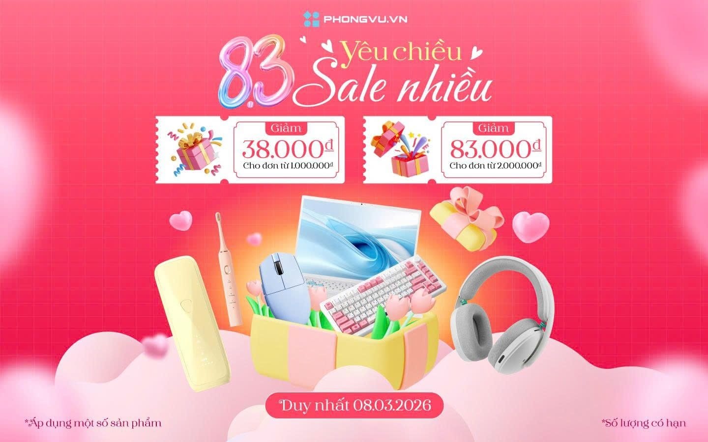 Chương trình ưu đãi mừng ngày Quốc tế Phụ nữ 8/3 tại Phong Vũ