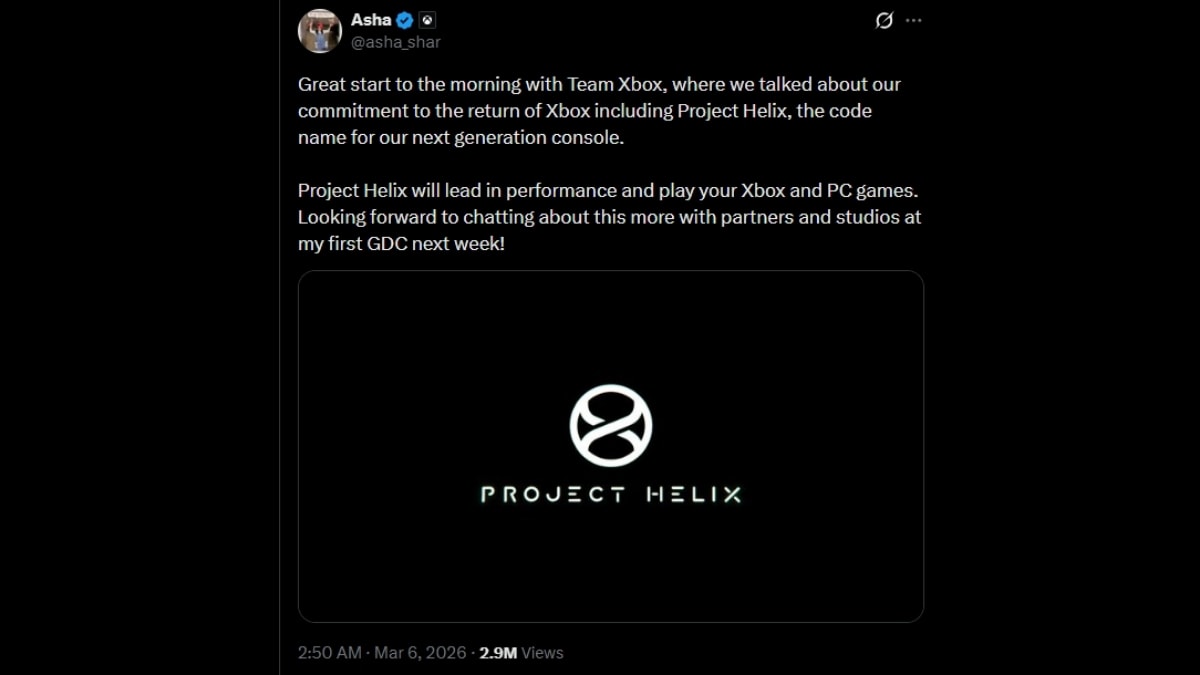 Bài đăng của vị tân CEO Xbox Asha Sharma về dự án Project Helix