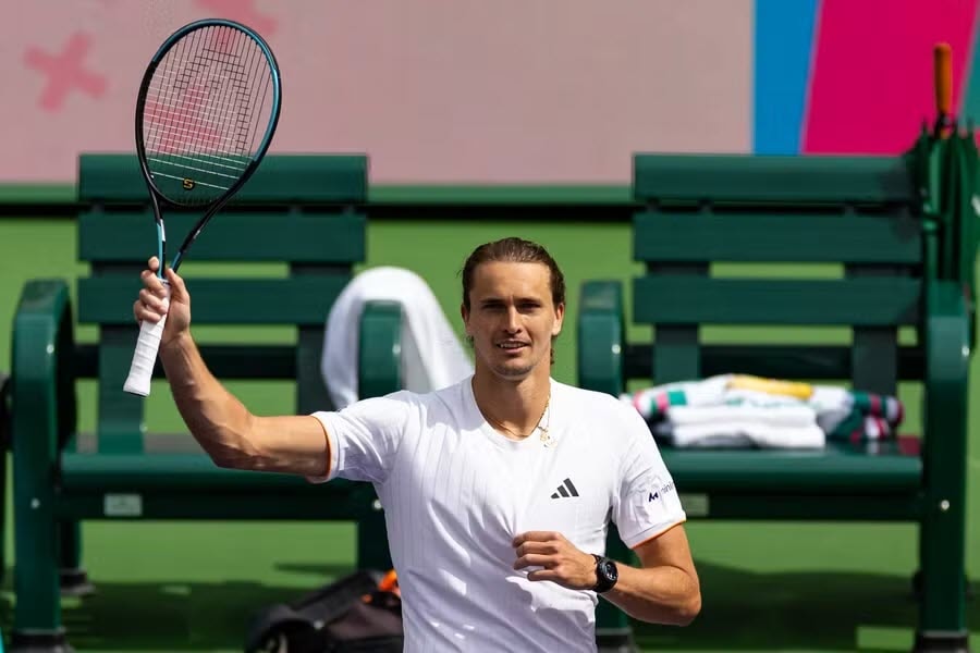 Alexander Zverev thi đấu đầy nỗ lực tại vòng 3 Indian Wells