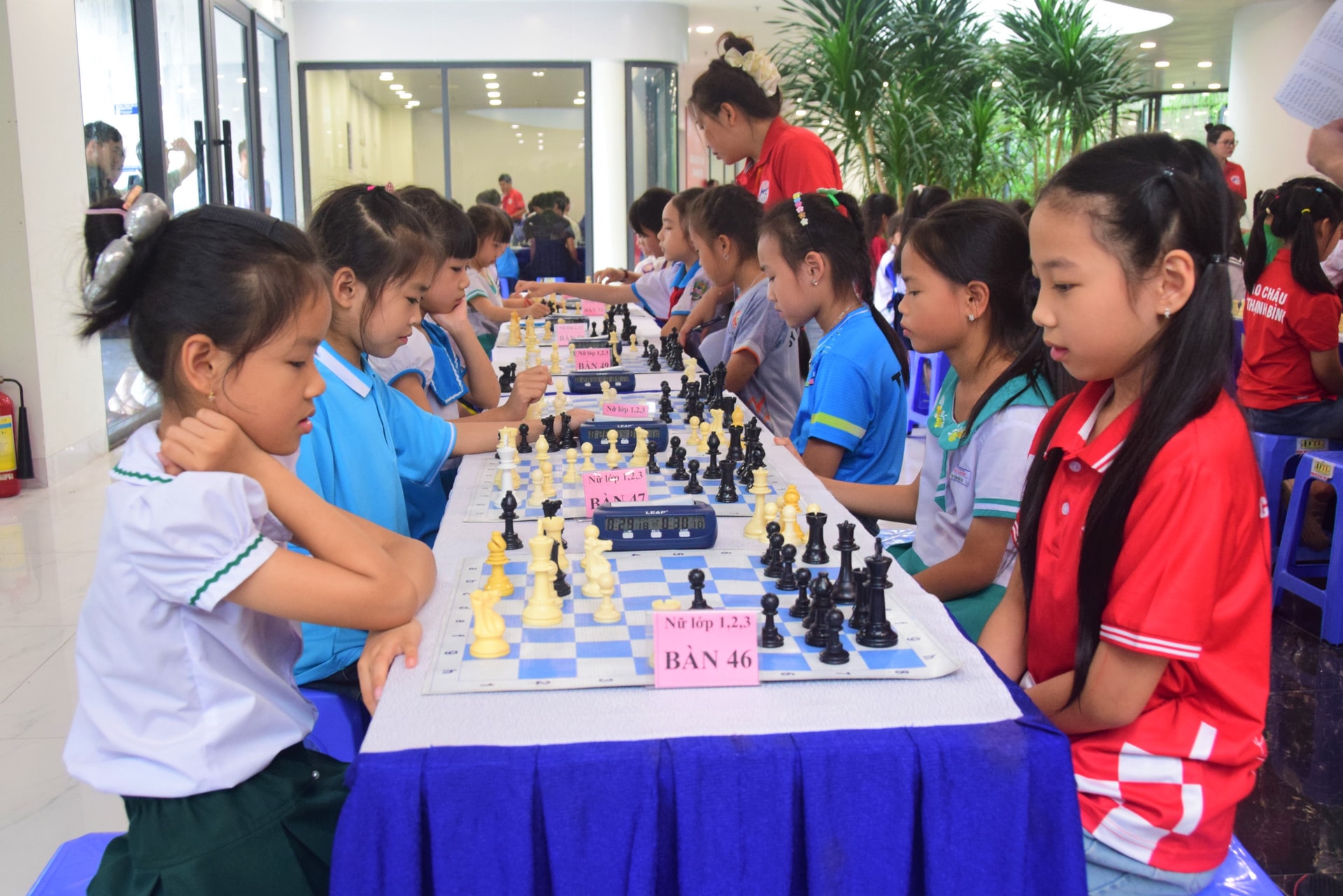 Giải cờ vua học sinh thành phố Đà Nẵng năm học 2025 - 2026 diễn ra hấp dẫn. Ảnh: THÀNH DANH