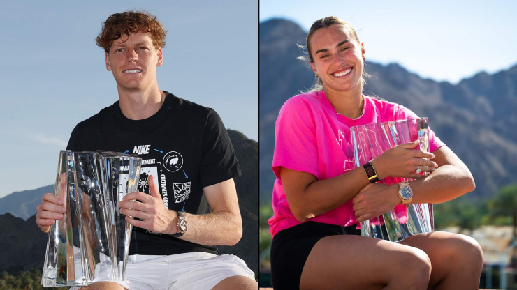 Sinner và Sabalenka lần đầu tiên vô địch Indian Wells