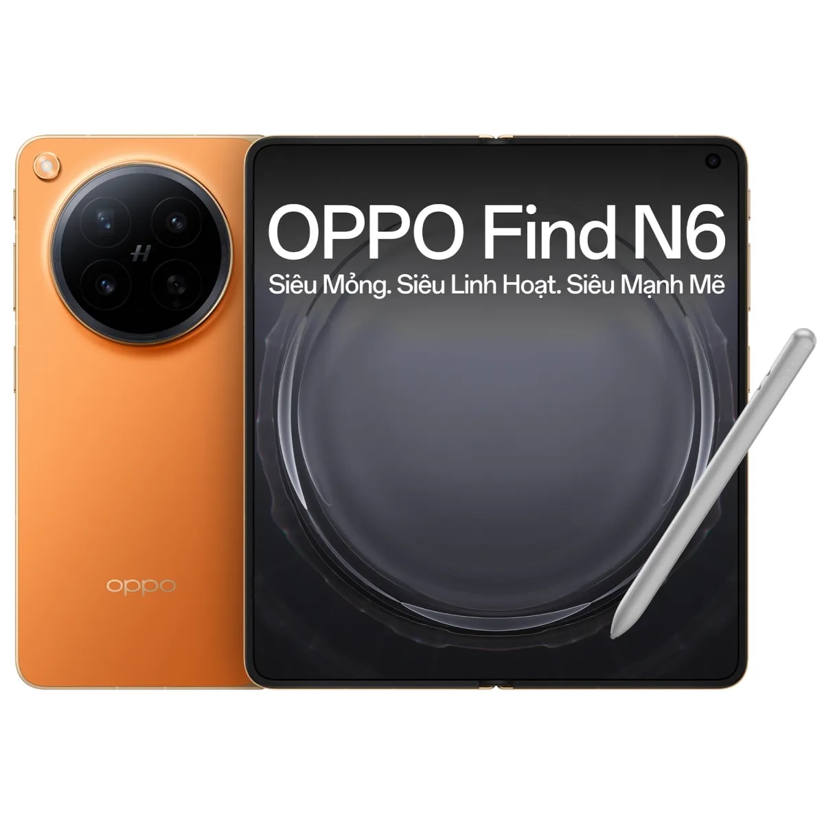 Cận cảnh thiết kế siêu mỏng của OPPO Find N6 khi mở hoàn toàn