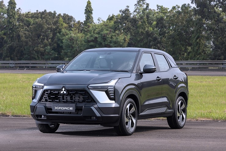 Thiết kế đầu xe Mitsubishi Xforce với lưới tản nhiệt hình thang