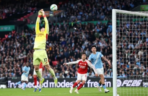 Thủ thành Kepa mắc sai lầm dẫn đến bàn thua của Arsenal trong trận chung kết.
