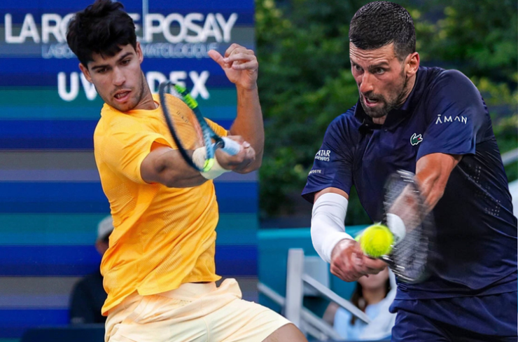 Alcaraz và Djokovic đang trải qua giai đoạn khó khăn về điểm số tại Miami Open 2026