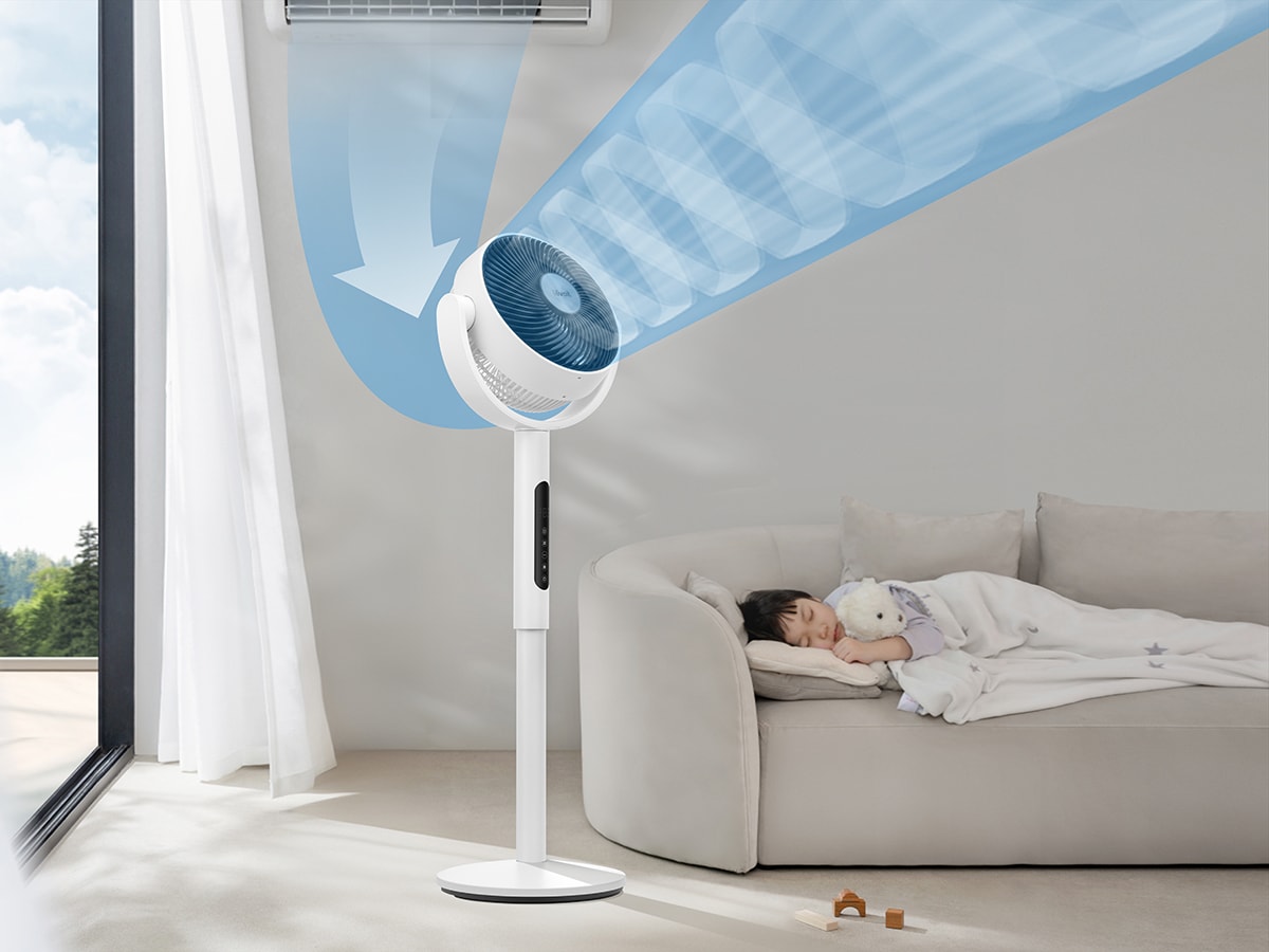 Cơ chế xoay đa chiều của quạt Levoit 22.9 cm