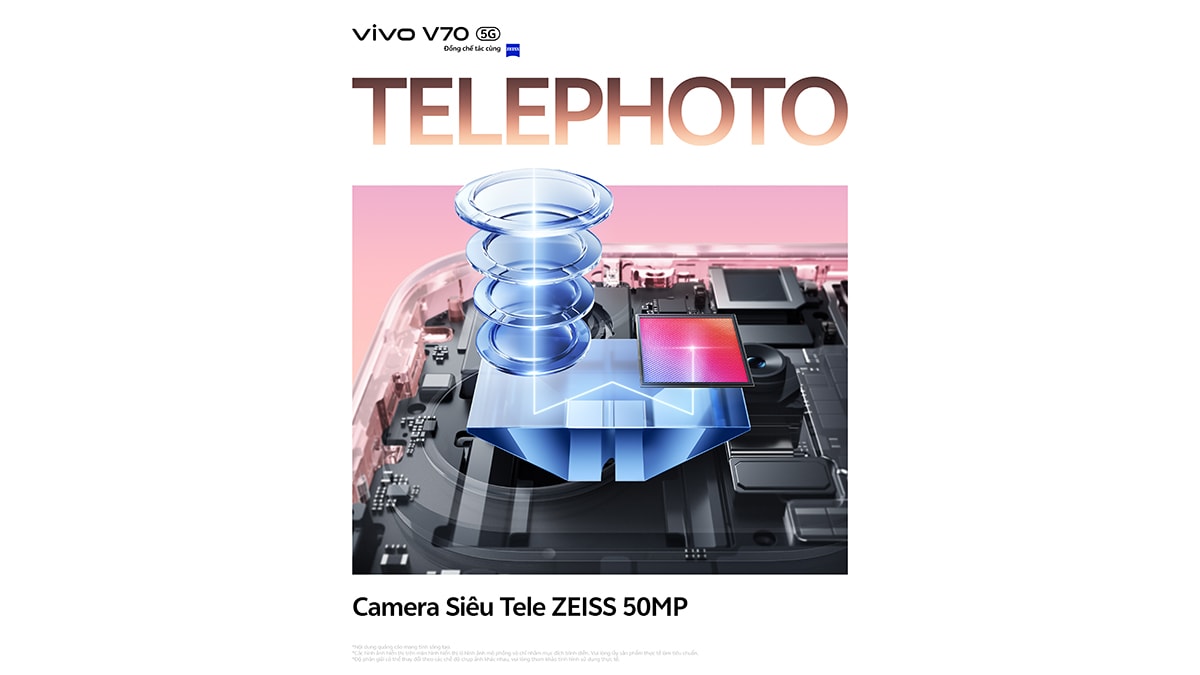 Hệ thống camera ZEISS trên vivo V70