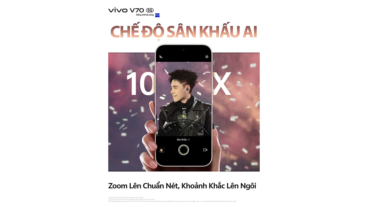 Khả năng nhiếp ảnh trên vivo V70 FE