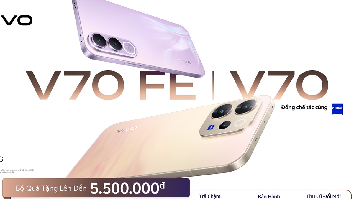 Công nghệ pin và sạc nhanh trên vivo V70 Series