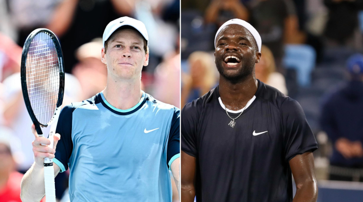 Jannik Sinner và Frances Tiafoe trong lần đối đầu thứ sáu tại sự nghiệp