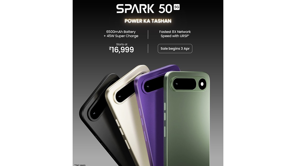 Cận cảnh thiết kế mặt sau của Tecno Spark 50 5G