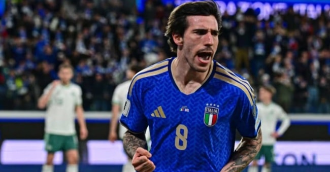 Sandro Tonali thi đấu bùng nổ trong màu áo ĐTQG Italia