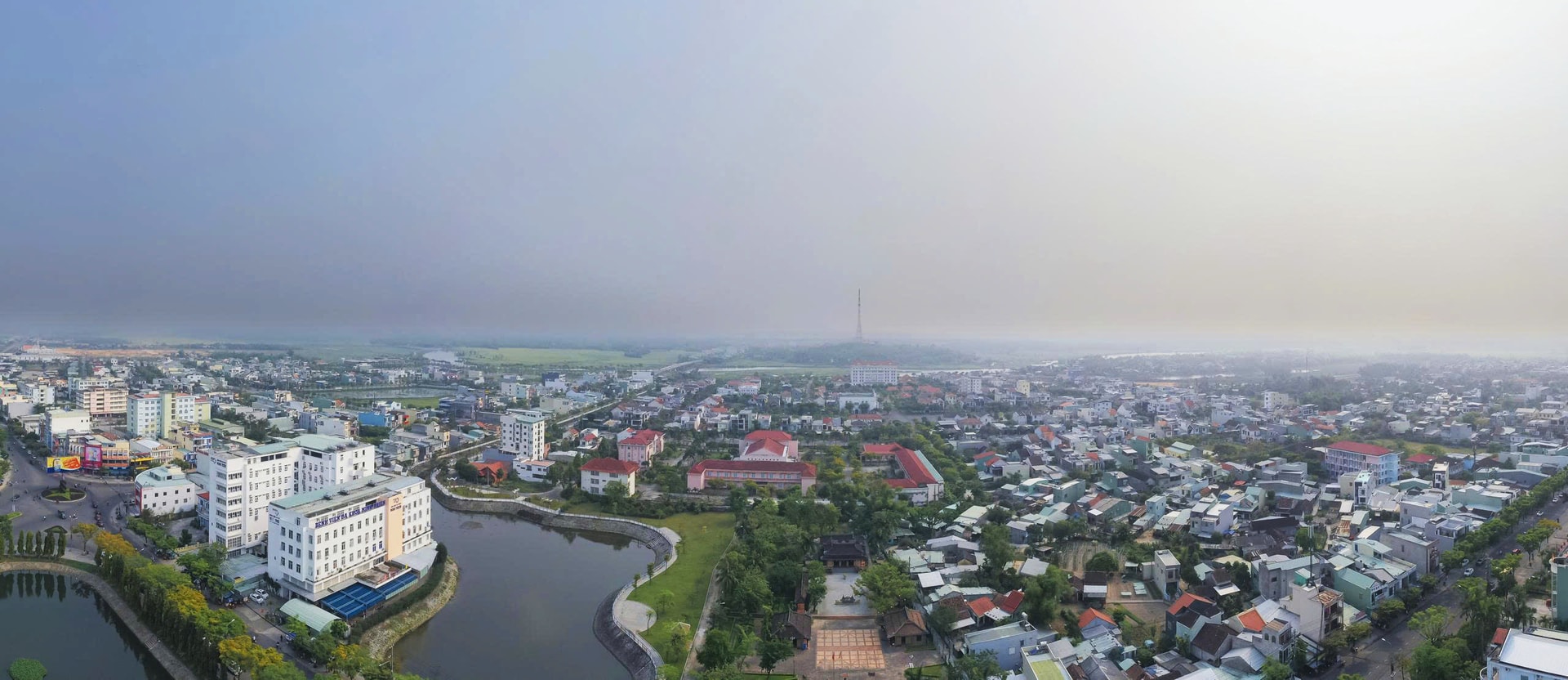 Panoramic view of Tam Ky city