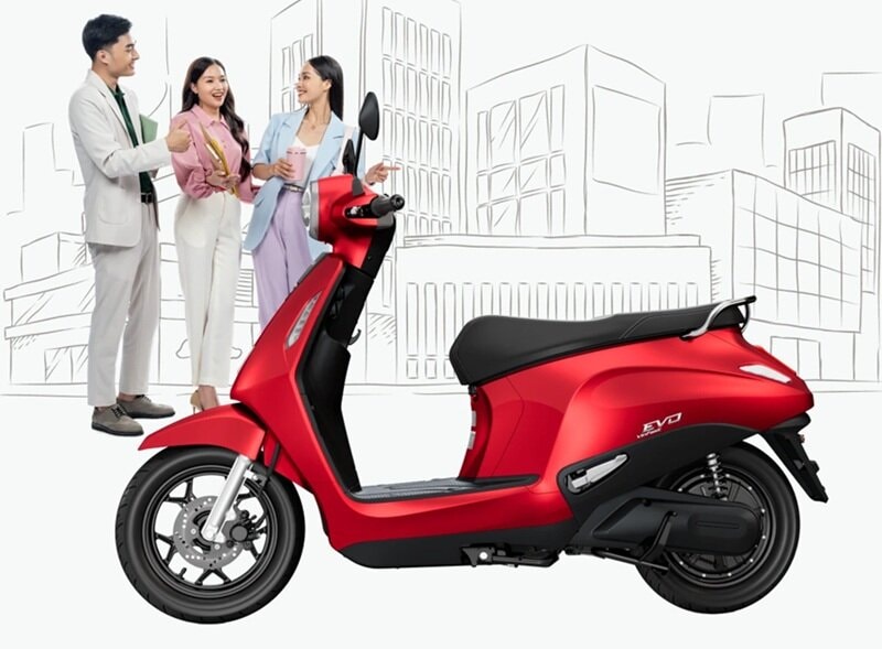 Phiên bản VinFast Evo thiết kế cổ điển có hỗ trợ đổi pin