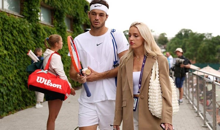 Taylor Fritz và bạn gái Morgan Riddle vướng nghi vấn chia tay