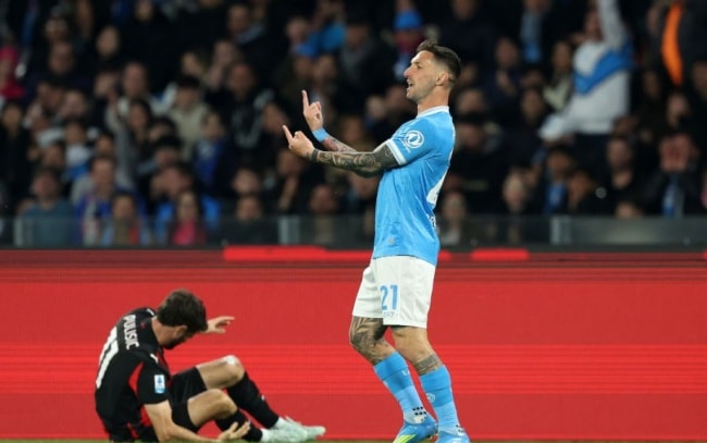 Politano ghi bàn duy nhất cho Napoli.