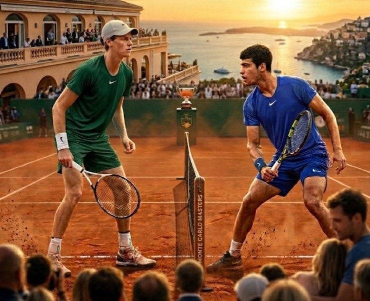 Trận chung kết tennis đỉnh cao Monte Carlo Masters 2026 giữa Alcaraz và Sinner